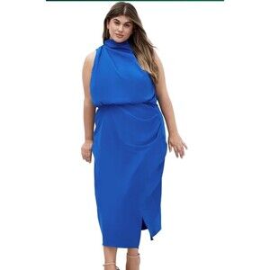 Women's Plus Size Dress - Limelight Halter Mid xxl